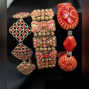 #72. Set Of Coral Bracelets